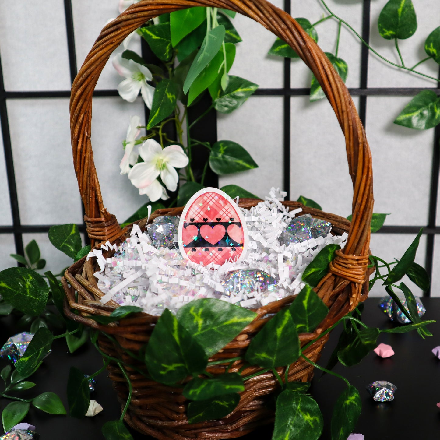 Hearts "Easter Egg" Sticker