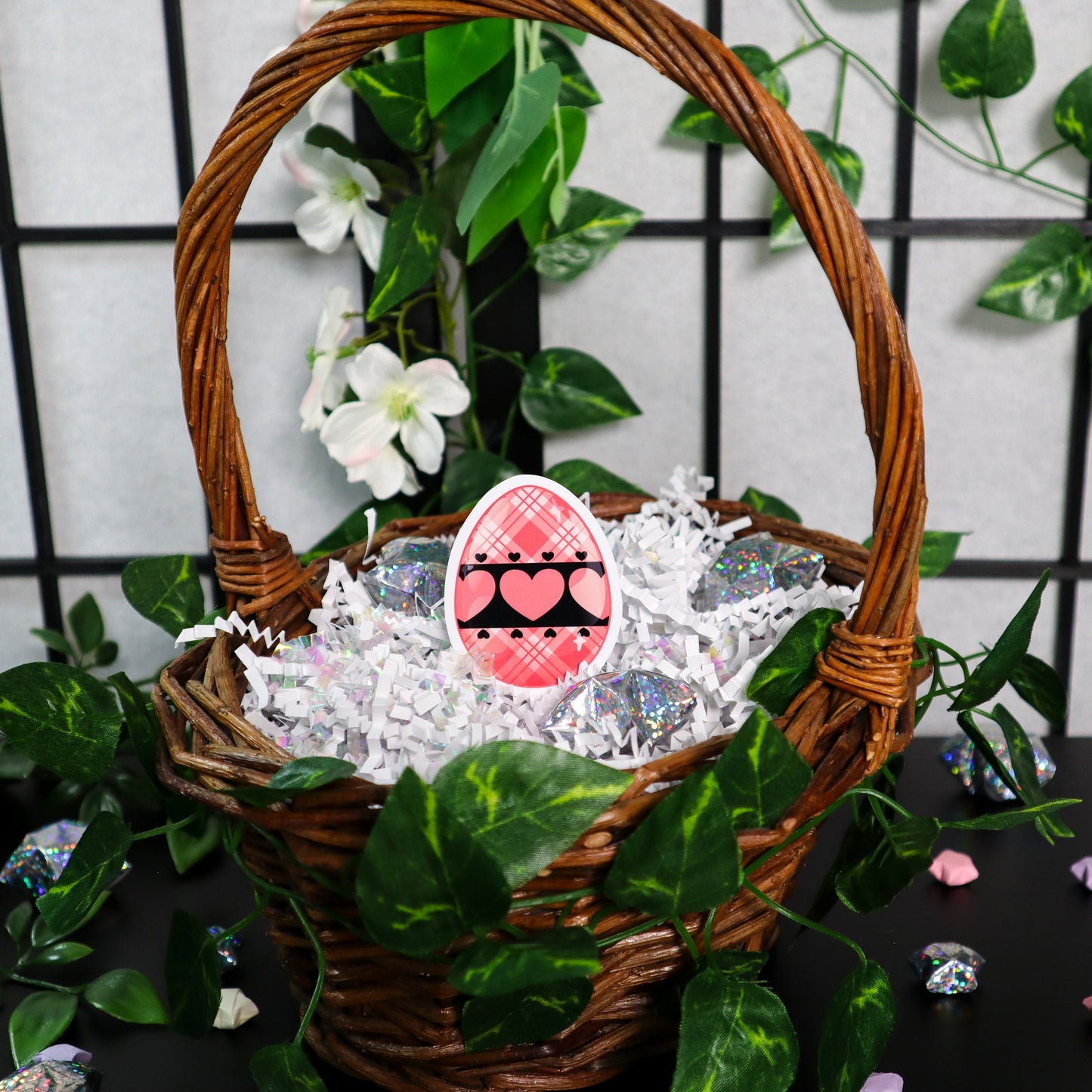 Hearts "Easter Egg" Sticker